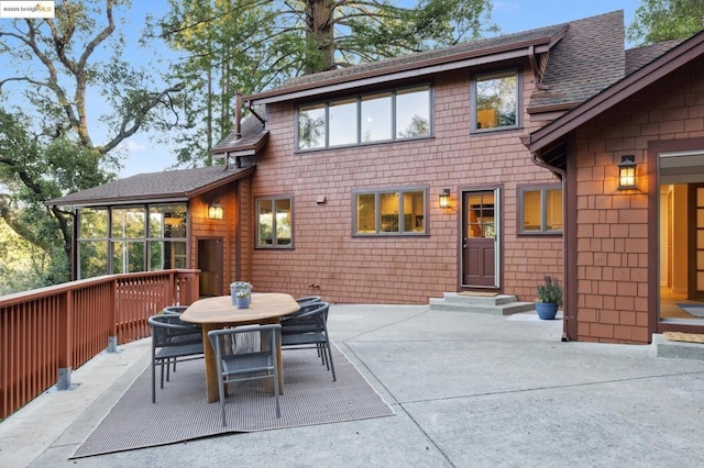 back of house featuring a patio area