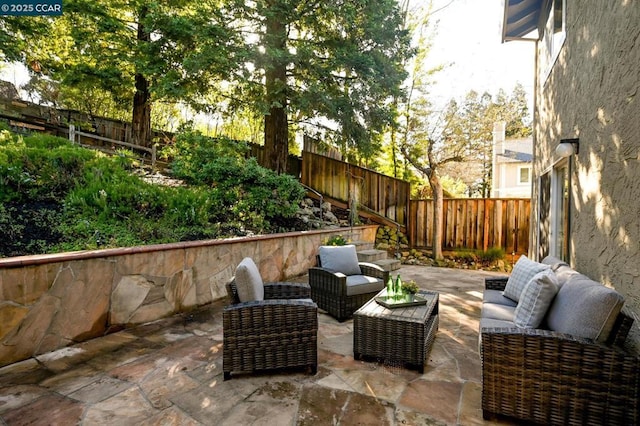 view of patio / terrace featuring outdoor lounge area