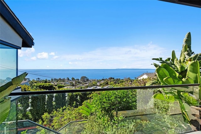 view of water feature