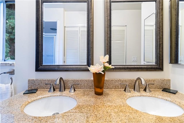 bathroom featuring vanity