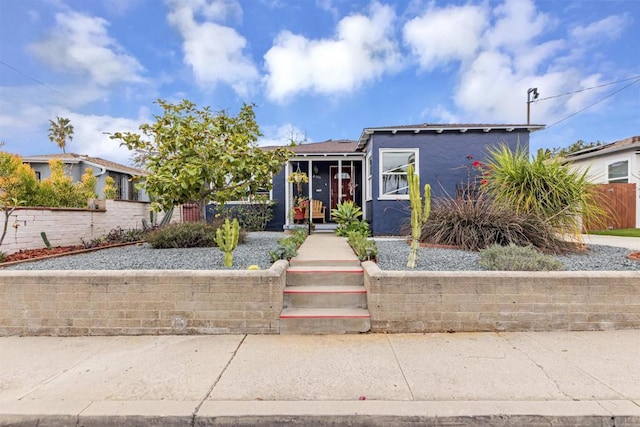 view of bungalow-style house