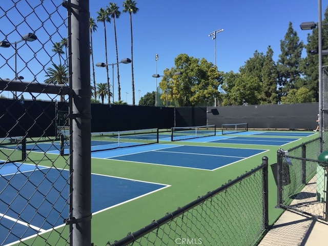 view of tennis court