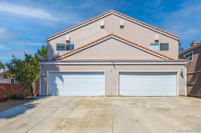 view of front of house featuring a garage