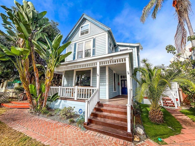 victorian home with covered porch