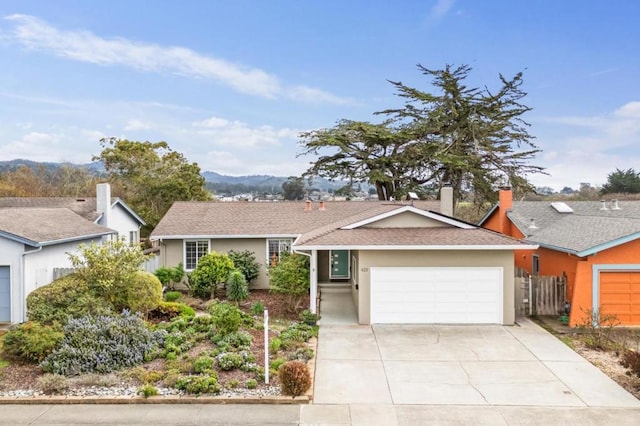 ranch-style house with a garage