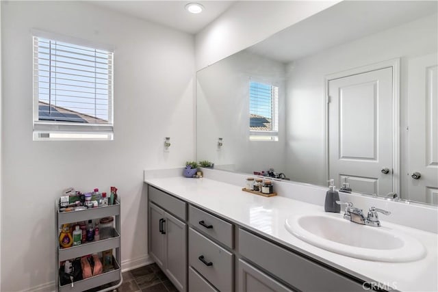 bathroom with vanity