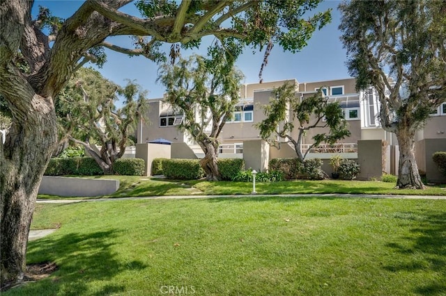 exterior space featuring a yard