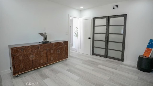 interior space featuring light hardwood / wood-style flooring