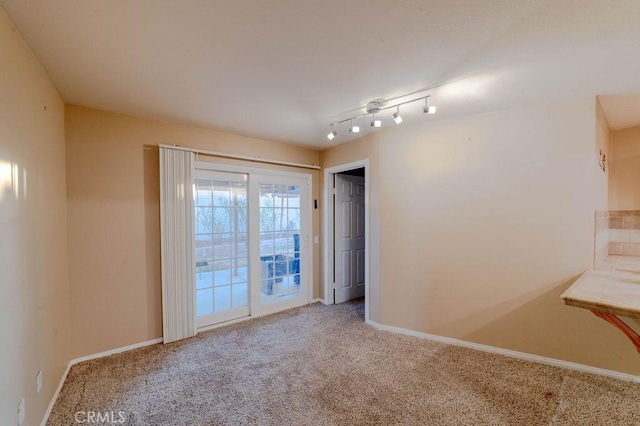 view of carpeted empty room