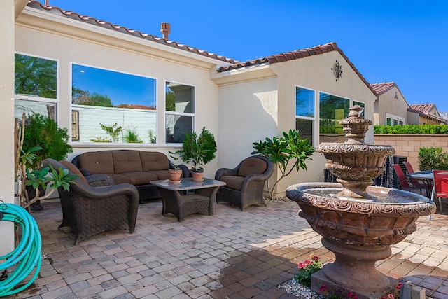 view of patio / terrace with outdoor lounge area