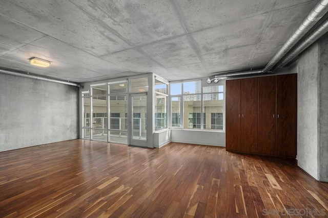 interior space featuring dark hardwood / wood-style flooring