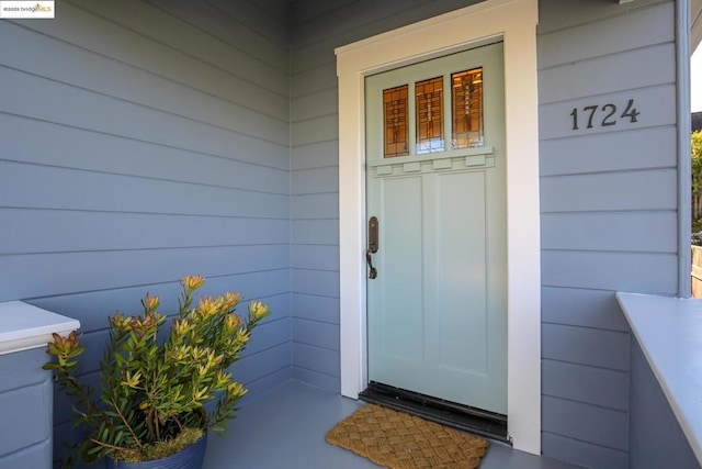 view of property entrance