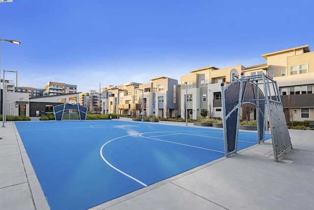 view of basketball court