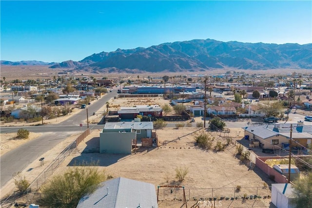 aerial view featuring a mountain view