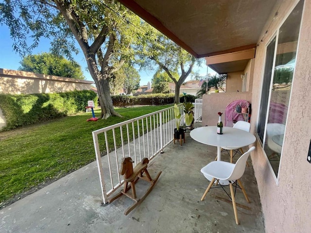 view of balcony