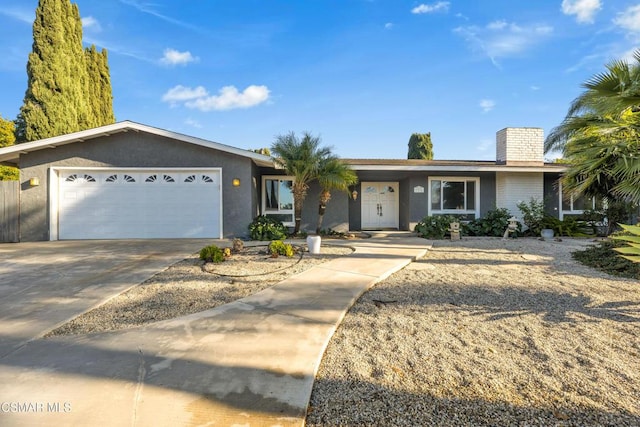 ranch-style house with a garage