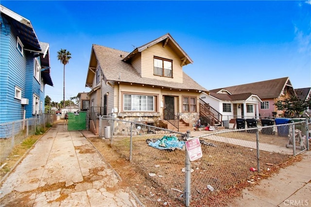 view of bungalow-style home