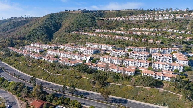 aerial view featuring a mountain view