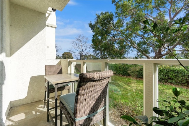 view of balcony