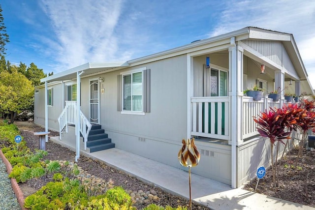 view of manufactured / mobile home