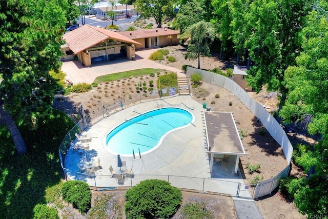 birds eye view of property