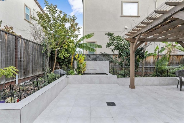 view of patio / terrace with a pergola