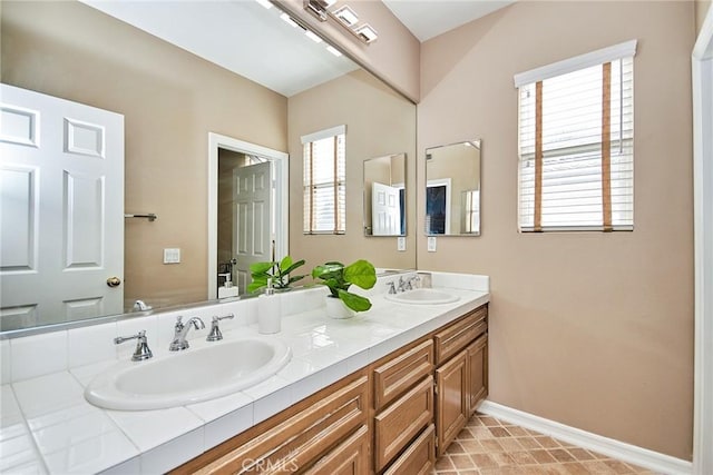 bathroom featuring vanity