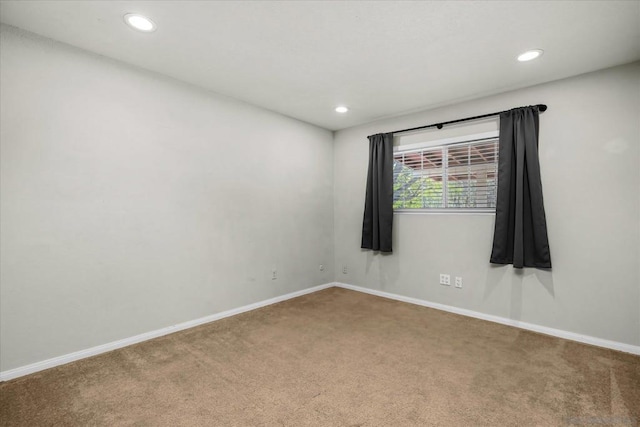 view of carpeted empty room