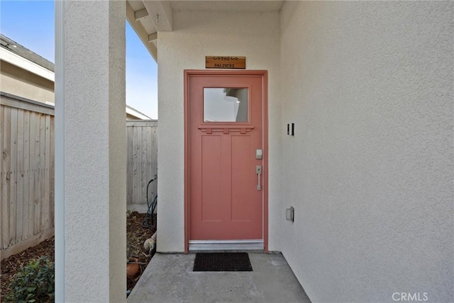 view of property entrance