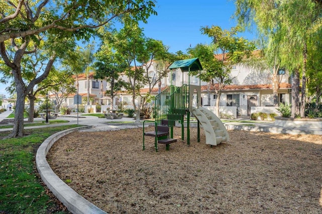 view of jungle gym