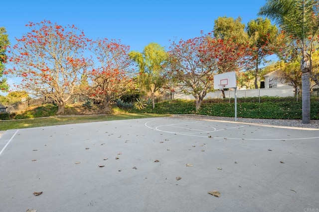 view of basketball court