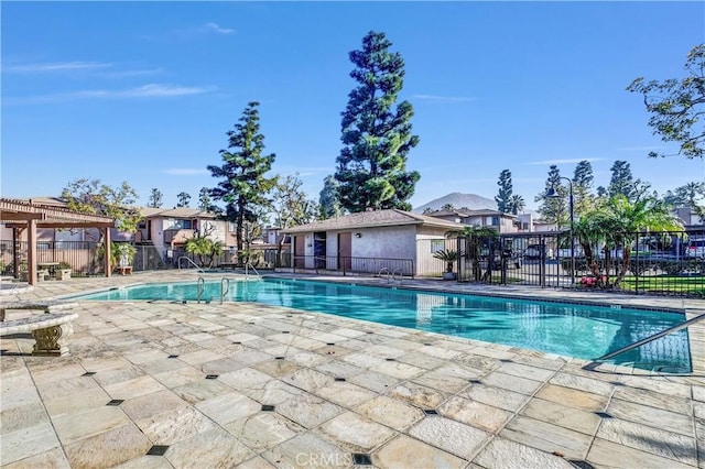 view of pool with a patio area