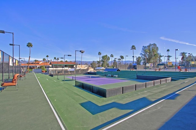 view of tennis court