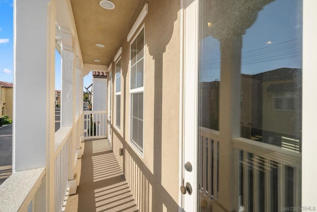 view of balcony