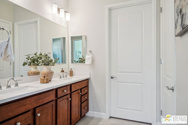 bathroom featuring vanity