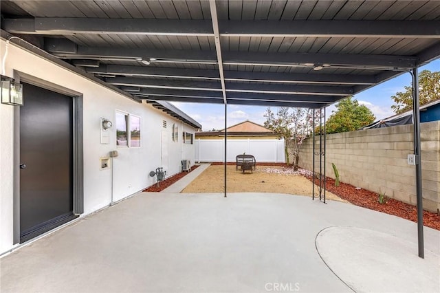 view of patio / terrace featuring cooling unit