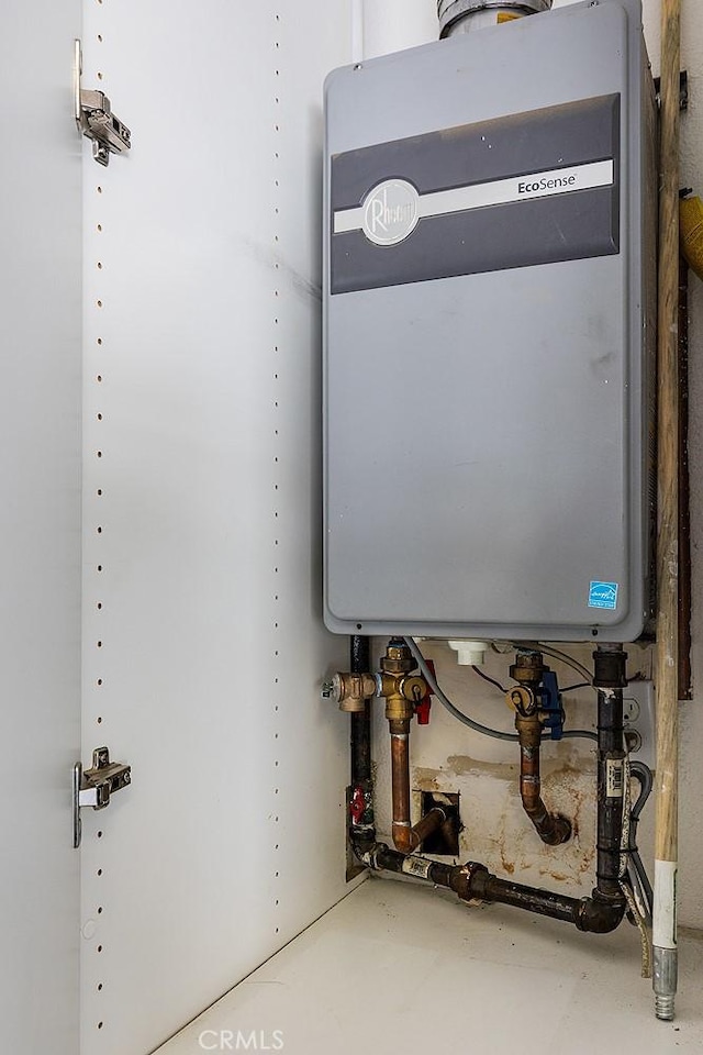 utilities featuring tankless water heater