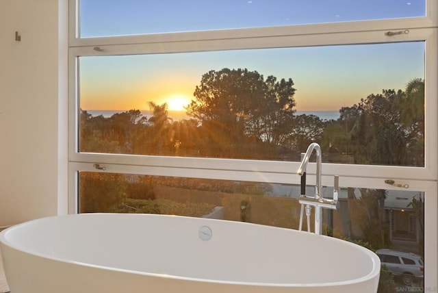 bathroom featuring a bathing tub