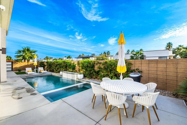 view of pool with a patio area