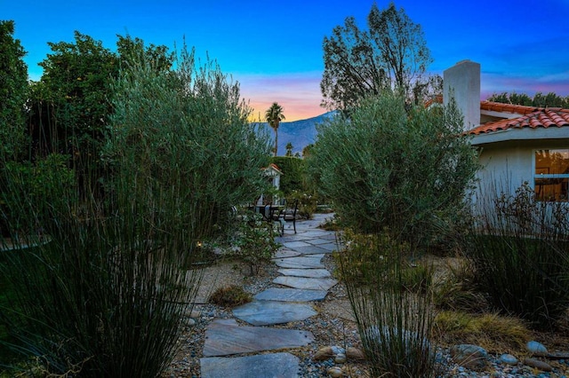 view of water feature featuring a mountain view