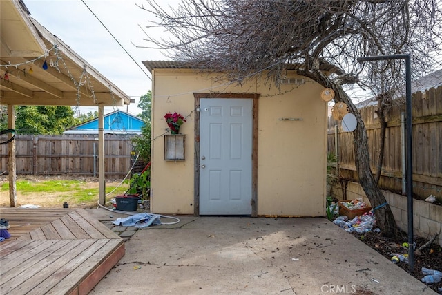 view of outbuilding