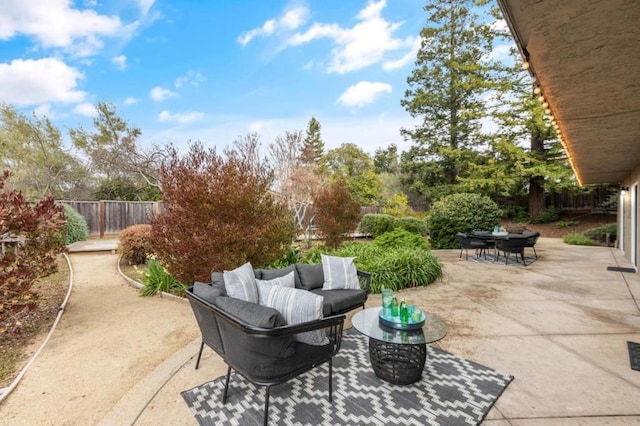 view of patio / terrace with outdoor lounge area