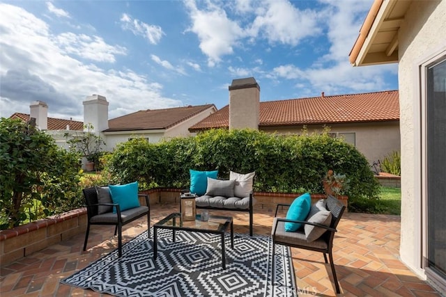 view of patio / terrace featuring outdoor lounge area