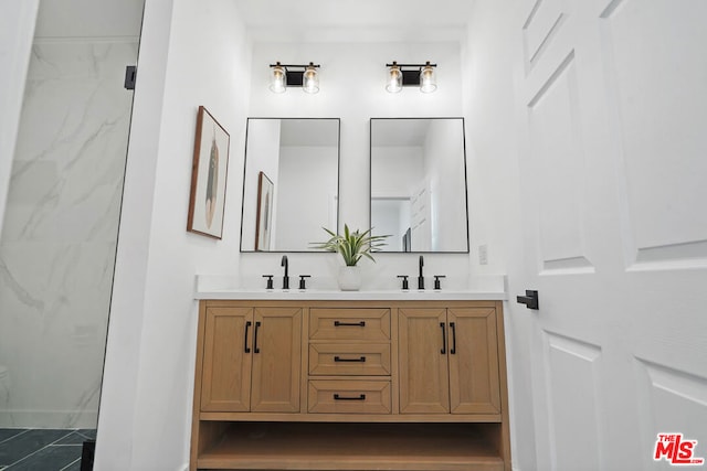 bathroom featuring vanity