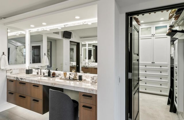 7795 Sendero Angelica, San Diego, CA 92127 - bathroom featuring vanity and recessed lighting