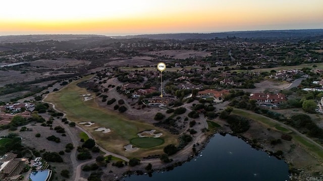7795 Sendero Angelica, San Diego, CA 92127 - aerial view at dusk of a water view and a residential view