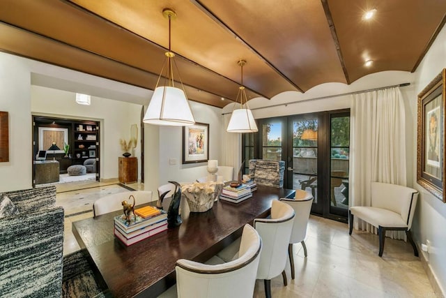 7795 Sendero Angelica, San Diego, CA 92127 - dining room with french doors and baseboards