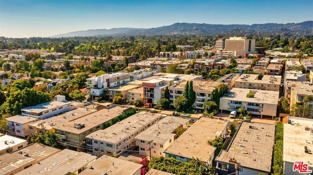 aerial view featuring a mountain view