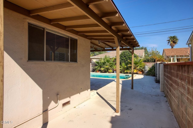 view of pool with a patio area