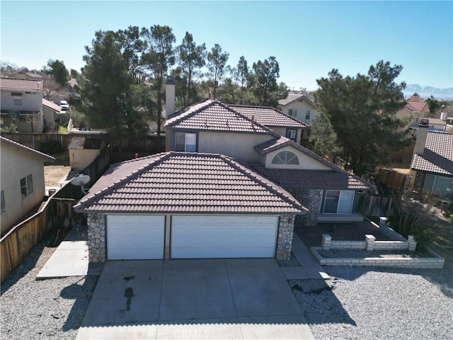 view of front of house featuring a garage